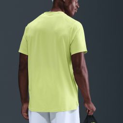 Тенісна футболка чоловіча Nike Court Advantage T-Shirt light lemon twist