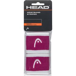 Напульсник Head Striped Wristbands 2,5 violet/white