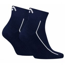 Head All Sports Performance Quarter 2-pack/navy/white