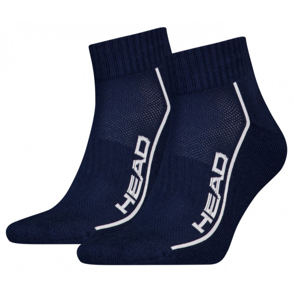 Head All Sports Performance Quarter 2-pack/navy/white