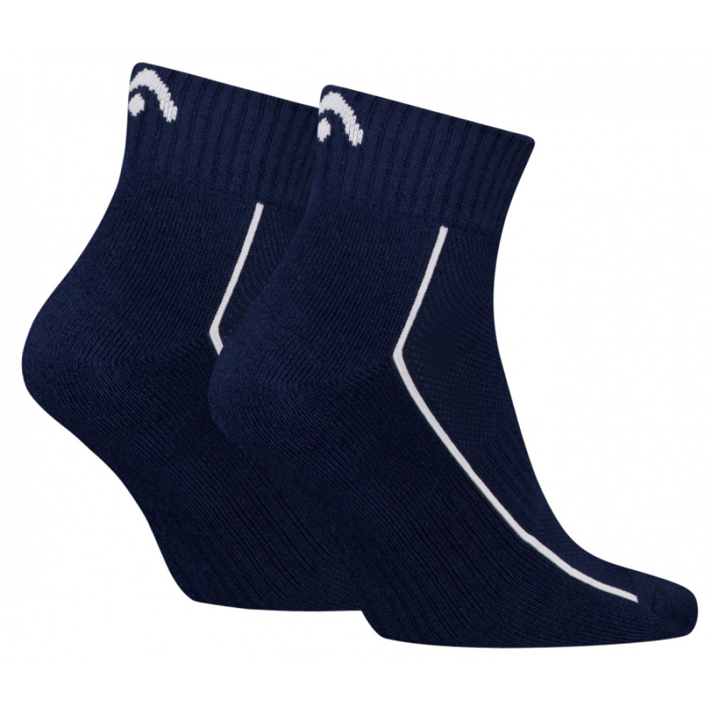 Head All Sports Performance Quarter 2-pack/navy/white