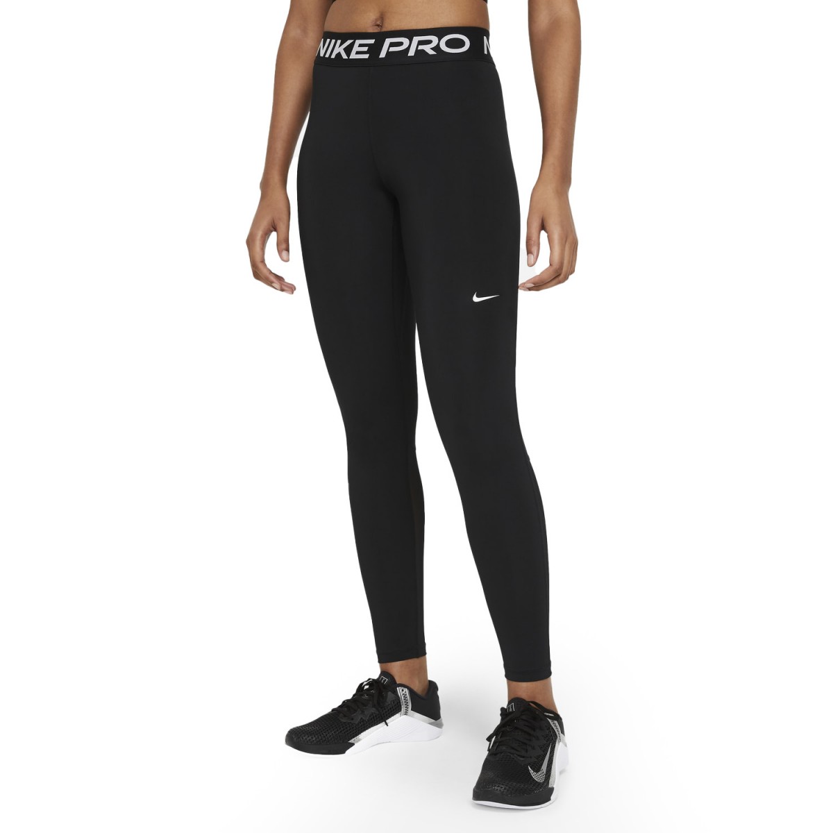 Легінси жіночі Nike Pro 365 Long Tights black/white