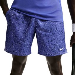 Тенісні шорти чоловічі Nike Court Victory AOP 7 Tennis Short lapis/light thistle/white