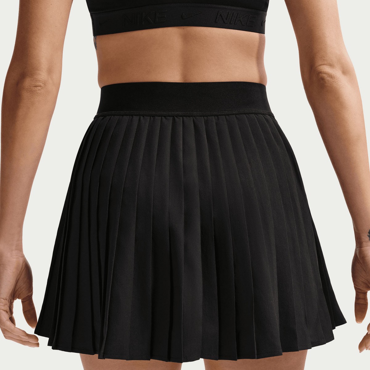 Тенісна спідничка жіноча Nike Victory High-Waisted Pleated Skirt black/white