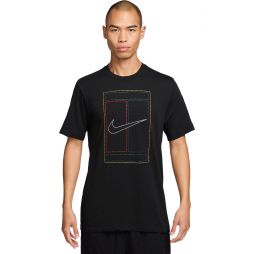 Футболка чоловіча Nike Court Tee Heritage T-Shirt black