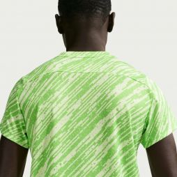 Тенісна футболка чоловіча Nike Court Victory Top Print mean green/black