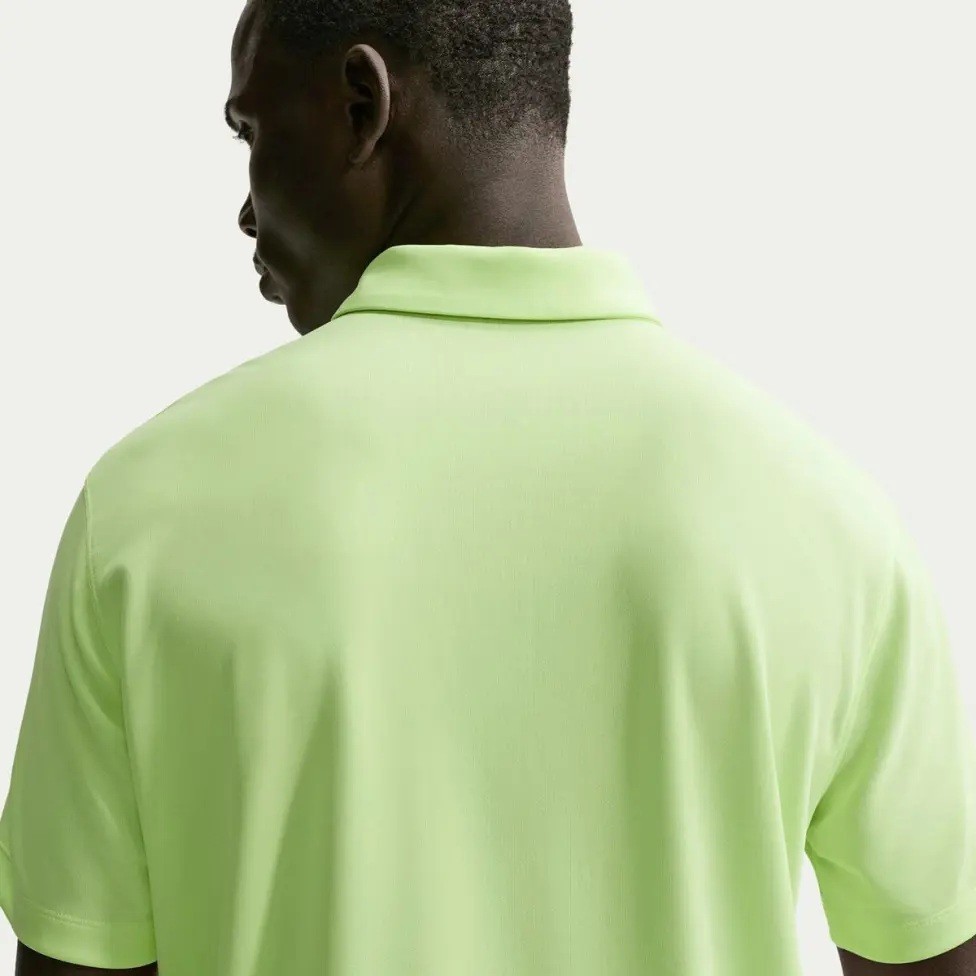 Тенісна футболка чоловіча Nike Court Solid Polo light liquid lime/black