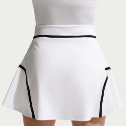 Тенісна спідничка жіноча Nike Court Advantage High-Waisted Novelty Tennis Skirt white/black