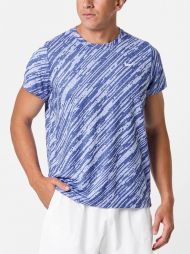 Тенісна футболка чоловіча Nike Court Victory Top Print lapis/white