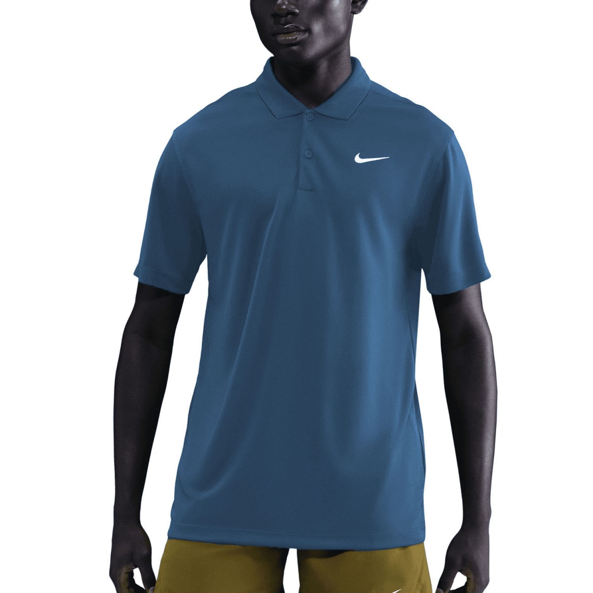 Тенісна футболка чоловіча Nike Court Solid Polo blue force/white