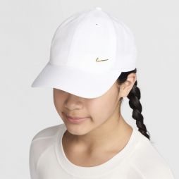 Кепка дитяча Nike Club Unstructured Metal Swoosh Youth Cap white/flat gold