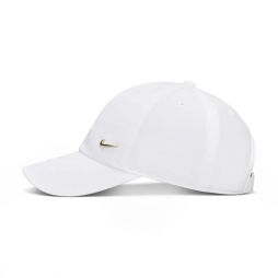 Кепка дитяча Nike Club Unstructured Metal Swoosh Youth Cap white/flat gold