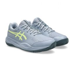 Дитячі тенісні кросівки Asics Gel-Resolution X GS ГРУНТ grey blue/pistachio