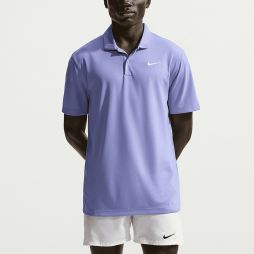 Тенісна футболка чоловіча Nike Court Solid Polo light thistle/white