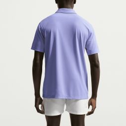 Тенісна футболка чоловіча Nike Court Solid Polo light thistle/white