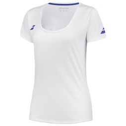 Теннисная футболка женская Babolat Play Cap Sleeve Top Women white / white