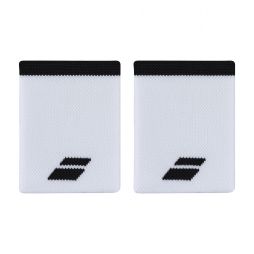 Напульсник Babolat Logo Jumbo Wristband white/black