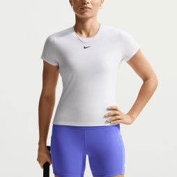 Тенісна футболка жіноча Nike Victory Short-Sleeve Top white/black