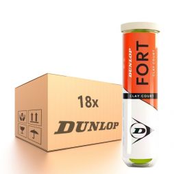 Dunlop Fort Clay Court 4-Ball 18 банок