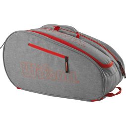 Сумка для падел-тенниса Wilson Team Padel Bag grey/bright red