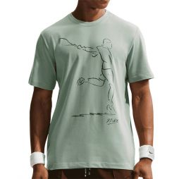 Тенісна футболка чоловіча Nike Court Dri-Fit French Open T-Shirt steam green