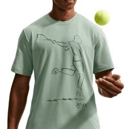 Тенісна футболка чоловіча Nike Court Dri-Fit French Open T-Shirt steam green