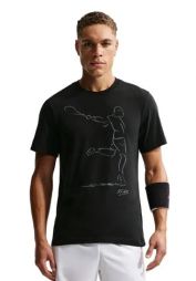 Теннисная футболка мужская Nike Court Dri-Fit French Open T-Shirt black
