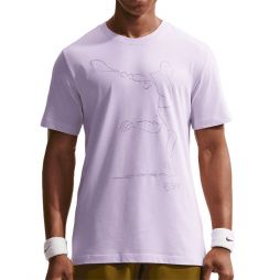 Тенісна футболка чоловіча Nike Court Dri-Fit French Open T-Shirt violet mist