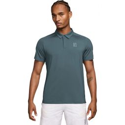 Тенісна футболка чоловіча Nike Court Advantage Polo mineral slate/white