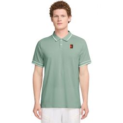Теннисная футболка мужская Nike Court Heritage Tennis Polo steam