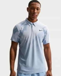 Теннисная футболка мужская Nike Court Dri-Fit Advantage Slam Polo RG work blue/hydrogen blue/black