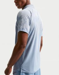 Теннисная футболка мужская Nike Court Dri-Fit Advantage Slam Polo RG work blue/hydrogen blue/black