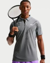 Теннисная футболка мужская Nike Court Dri-Fit Advantage Slam Polo RG antracite/cool grey/white