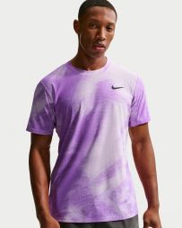 Теннисная футболка мужская Nike Court Dri-Fit Advantage Slam Top RG violet mist/bright violet/black