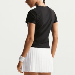 Теннисная футболка женская Nike Victory Short-Sleeve Top black/white