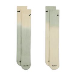 Nike Everyday Plus Cushioned Crew 2-pack beige/green