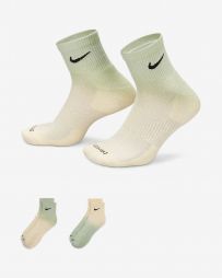 Nike Everyday Plus Cushioned Ankle 2-pack beige/green