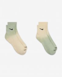 Nike Everyday Plus Cushioned Ankle 2-pack beige/green