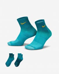 Nike Everyday Plus Cushioned Ankle 2-pack blue cyan