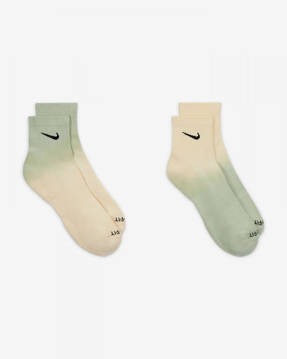 Nike Everyday Plus Cushioned Ankle 2-pack beige/green