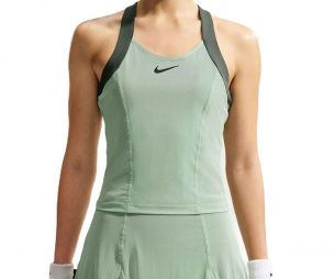 Тенісна майка жіноча Nike Court Slam Tank RG steam/black spruce/black