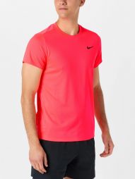 Теннисная футболка мужская Nike Court Victory T-Shirt hot lava/black
