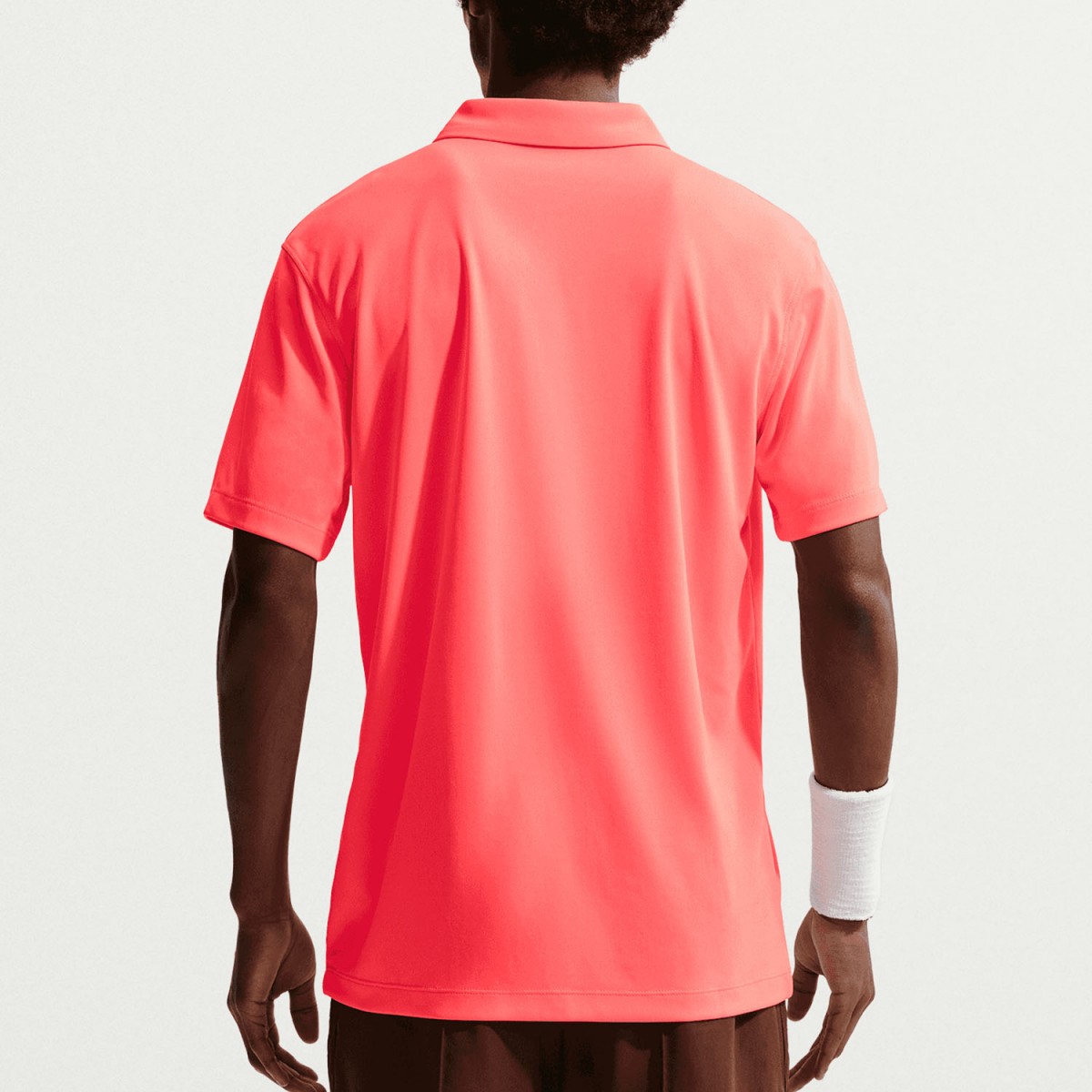 Тенісна футболка чоловіча Nike Court Solid Polo hot lava/black