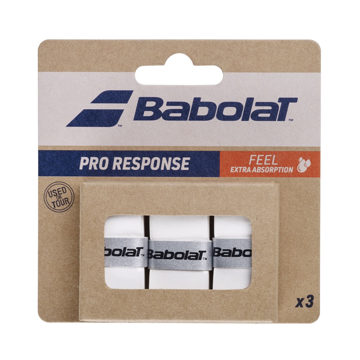 Намотка Babolat Pro Response (3 шт.) white