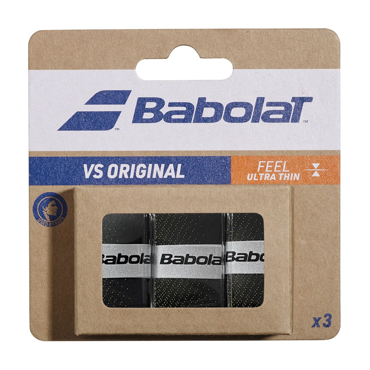 Намотка Babolat VS Grip Original (3 шт.) black/fluo yellow