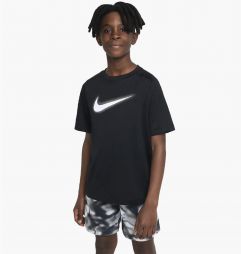 Тенісна футболка дитяча Nike Multi Graphic T-Shirt black/white