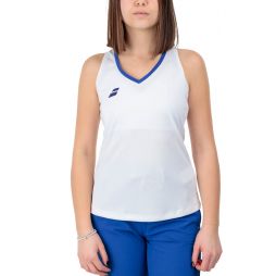 Тенісна майка жіноча Babolat Play Tank Top Women white/blue