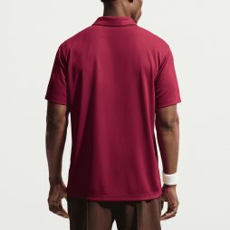 Теннисная футболка мужская Nike Court Solid Polo team red/white