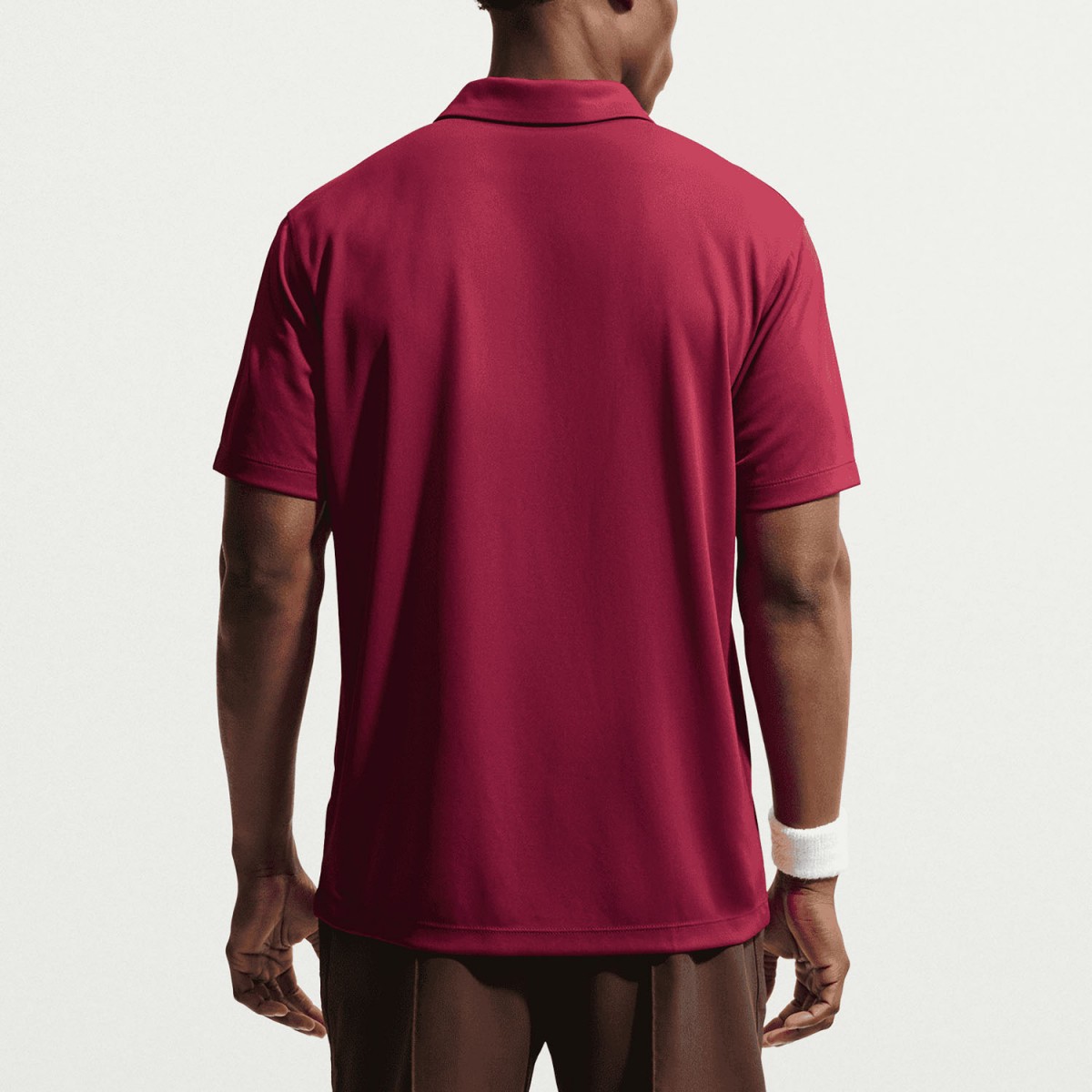 Теннисная футболка мужская Nike Court Solid Polo team red/white