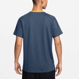Тенісна футболка чоловіча Nike Court Advantage T-Shirt new slate/laser orange/white